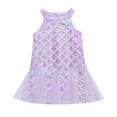 thumbnail image 1 of Girls Summer Halter Neck Princess Sleeveless Purple Soft Breathable Lightweight Stretchy Kids Gown Size 2-3 Y, 1 of 7