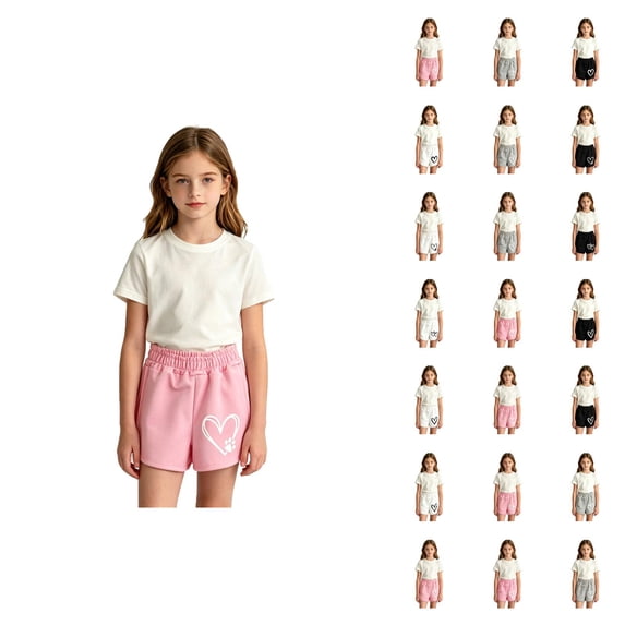 Girls Summer Loose Casual Shorts For Play Everyday Comfort Breathable Lightweight Outdoor Short Pants