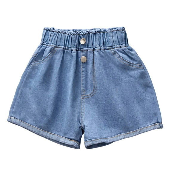 Girls Summer Loose Fashion Personality Casual Thin Denim Shorts Cute Shorts 11-13 Years