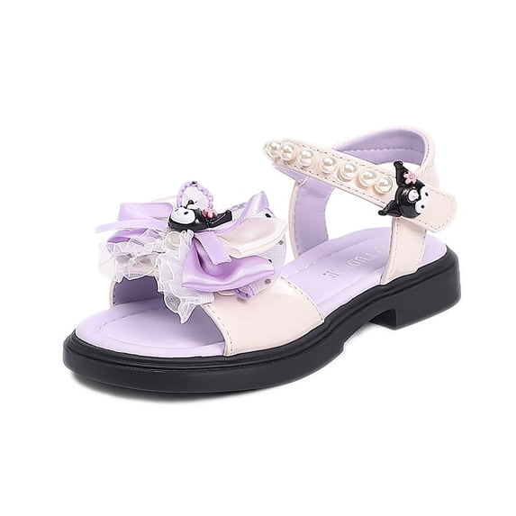 Girls Summer Outdoor Open Toe Cartoon Sandals Kids Flats Fashion Cute Dress Princess Sandals Shoes Toddler/Little Kid/Big Kid 
