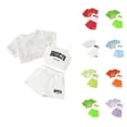 thumbnail image 1 of Girls Summer Outfits 3 Piece Set Casual Loose Fit Sleeveless Top Shorts Combo For Outdoor Activities Age 8 14 Comfortable Breathable Playwear, 1 of 4