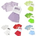 thumbnail image 1 of Girls Summer Outfits 3 Piece Set Casual Loose Fit Sleeveless Top Shorts Combo for Outdoor Activities Age 8 14 Comfortable Breathable Playwear Baby Girl 130-8Y, 1 of 4