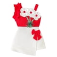 thumbnail image 1 of Girls Summer Outfits Toddler Baby Girls Short Sets 2 Piece Clothing Set Flutter Sleeve Shirt and Short 2-7 Years Girls Summer Set 1-4 Years,3-4 Years, 1 of 9