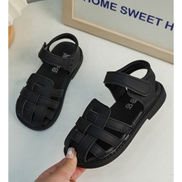 Girls Summer Sandals,Closed Toe Slides Outdoor/Indoor Shoes for Toddler/Little Kid
