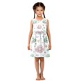 thumbnail image 1 of Girls' Summer Sleeveless Dress Soft Cotton A-Line Dress Cute Mermaid Pattern 6Y, 1 of 7