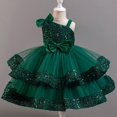 thumbnail image 1 of Girls Summer Sleeveless Dress with Ruffled Lace Embroidery and Bow Detail, 1 of 3
