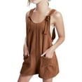 thumbnail image 1 of Girls' Summer Solid Color Short Jumpsuit - Breathable, Lightweight, Versatile Matching, 1 of 4