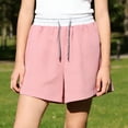 thumbnail image 1 of Girls' Summer Thin Stretch Ice Silk Shorts, Casual Sports And Exercise Shorts, Running Dolphin Shorts Size 4-13, 1 of 9