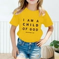 thumbnail image 1 of Girls Summer Tops for Kids - Cute Printed Round Neck Short Sleeve T-Shirt - Casual and Comfortable Wear for Little Girls, 1 of 3