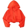 thumbnail image 1 of Girls Sun Protection Jackets Hooded Front Zip Long Sleeve Outwear Lightweight Quick Dry Coat With Pockets, 1 of 8