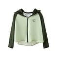 thumbnail image 1 of Girls Sun Protection Zip-Up Hoodie Cooling Lightweight Long Sleeve Sun Shirts Unisex Active Running Jacket 7 Y, 1 of 3