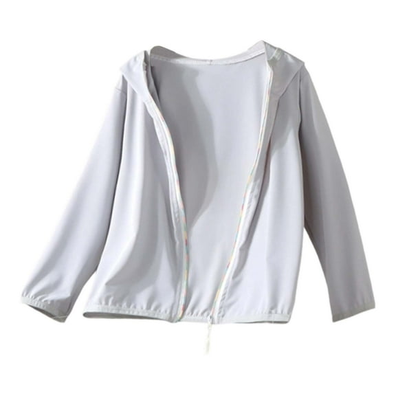 Toddler Girls Sun Shirt Lightweight Breathable Blocking Top Soft Ice Silk Stretchy Waist for Kids Size 3-4T