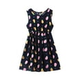 thumbnail image 1 of Girls Sundress Baby Toddler Crew Neck Summer Sleeveless Casual Beach Floral Printed Party Dress Child Sundress Streetwear Kids Dailywear Outwear, 1 of 3