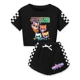 thumbnail image 1 of Girls SuperKitties Crop Top Set – Kids Lightweight 2-Piece Summer Outfit with Shorts, 1 of 4