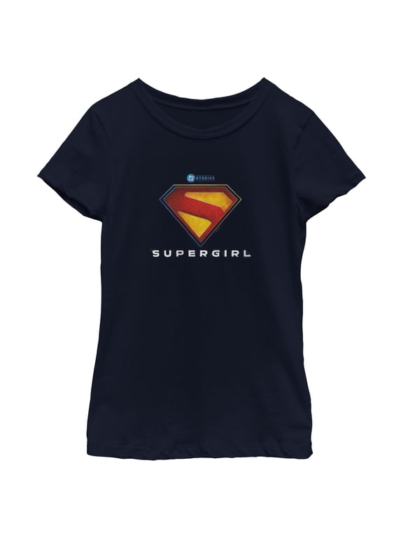 Girls Supergirl New Official Logo T Shirt