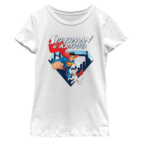 Girls Superman Krypto Team T Shirt