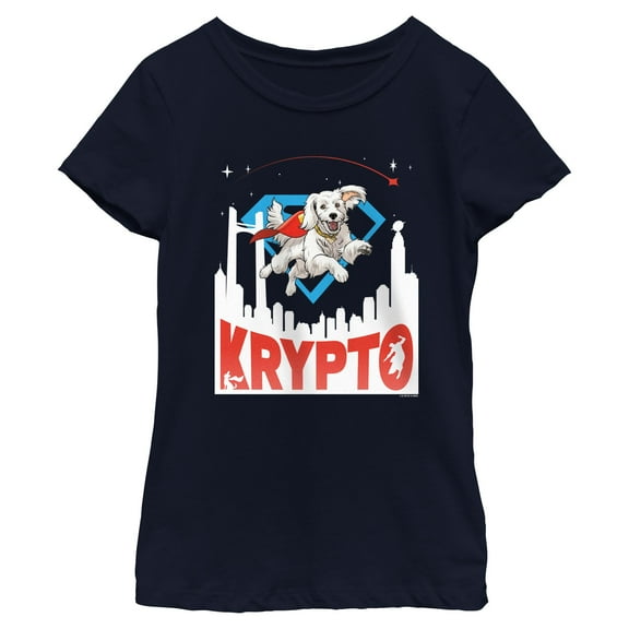 Girls Superman Krypto in the City T Shirt