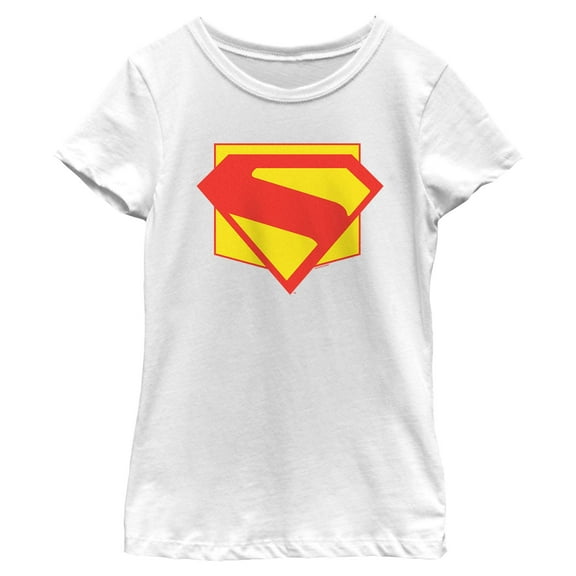 Girls Superman Logo Shield T Shirt
