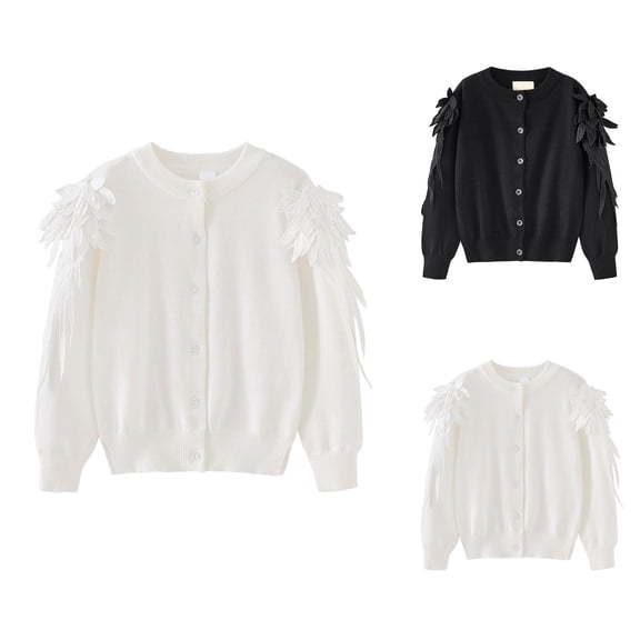 Girls Sweater Girls Fall Sweater Girls Sweaters Knitted Cardigans for Stylish Toddlers And Kids for Casual Outfits And Daily Wear Warm And Comfortable Design for Ages 2 14