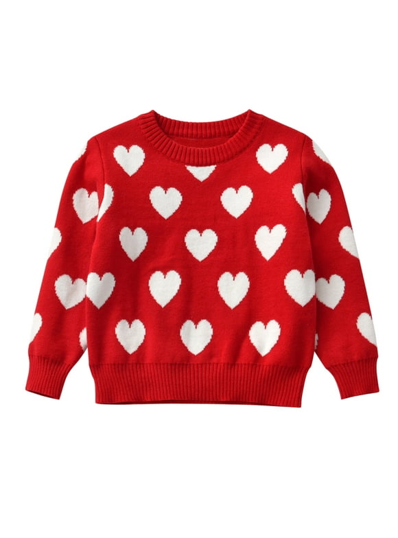 Girls Heart Sweater