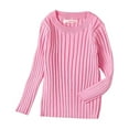 thumbnail image 1 of Girls Sweaters Soft Knit Pullover Comfortable Round Neck Long Sleeve Top for Toddler Kids Casual Warm Fall Winter Clothes 4t Sweater Girls Sweater Baby Girl Jackets 6-12 Months Baby Jacket Coat Girls, 1 of 3
