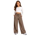 thumbnail image 1 of Girls Sweatpants 14-16 Baggy Elastic Waist Wide Leg Pants for Girls Open Bottom Cute Casual Sweat Trousers for Girls with Pockets, 1 of 6