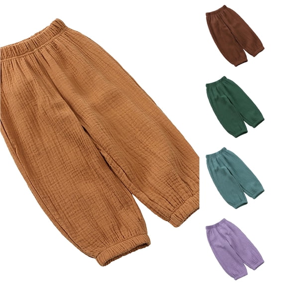 Girls Sweatpants Baggy Joggers High Waist Elastic with Pockets Girls Solid Pant Essentials Outfits