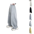 thumbnail image 1 of Girls Sweatpants Casual Pants for Girls Girls Pants Comfortable Casual Wide Leg Joggers for Kids Athletic Everyday Outdoor Wear Sporty Trousers Lightweight Elastic Waist Spring Fall, 1 of 8