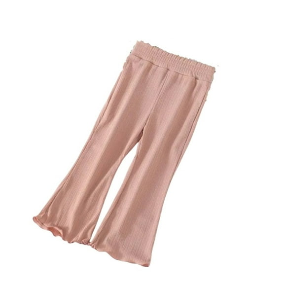 Girls Sweatpants Children's Summer Thin Ice Silk Pants Style Solid Casual Versatile Breathable Trousers Toddler Sweatpants Pink 6 Months-12 Months