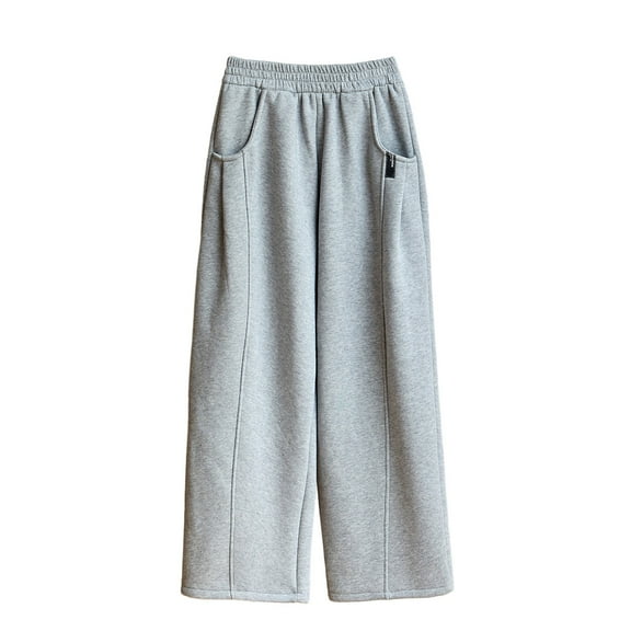 Girls Sweatpants Elastic Waist Loose Straight Leg Athletic Sweatpants with Pockets Kids Boy Sweatpants 7-8 Years
