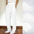 thumbnail image 1 of Girls Sweatpants Girls Athletic Sweatpants with Pockets Drawstring Pants Boys White Joggers Boys Size 11-12 Years Sweatpants, 1 of 9