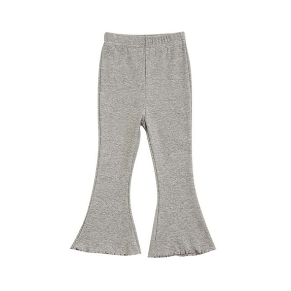Girls Sweatpants Girls Flare Leggings Yoga Pants Cute Soft Full Length Comfy Leggings Pants Toddler Girl Pants Grey 4 Years-5 Years