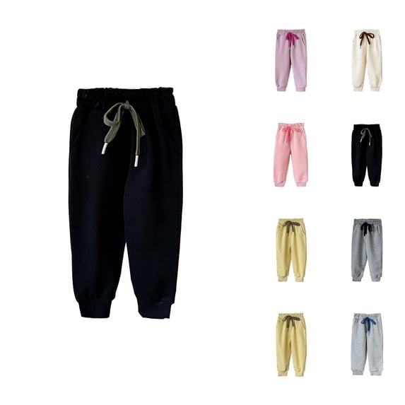 Girls Sweatpants Girls Gym Pants Girls Pants Kids Sweatpants Soft Casual Athletic Pants with Drawstring and Pockets for Boys and Girls