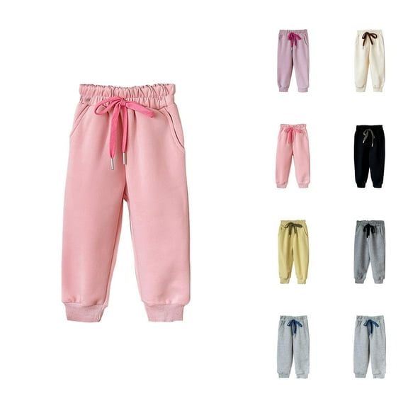 Girls Sweatpants Girls Gym Pants Girls Pants Kids Sweatpants Soft Casual Athletic Pants with Drawstring and Pockets for Boys and Girls