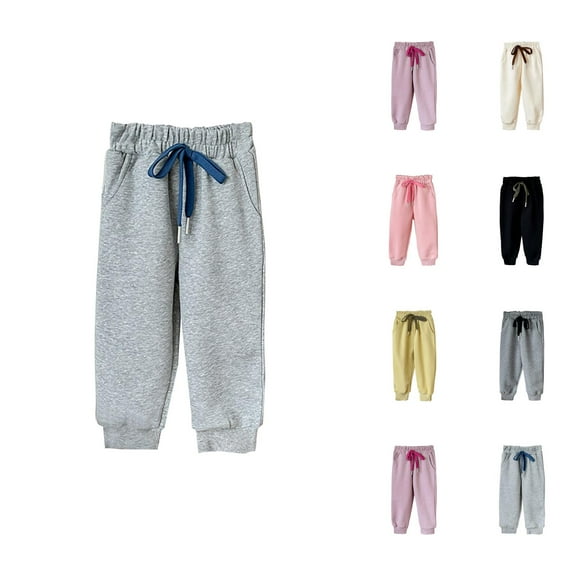 Girls Sweatpants Girls Gym Pants Girls Pants Kids Sweatpants Soft Casual Athletic Pants with Drawstring and Pockets for Boys and Girls