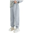 thumbnail image 1 of Girls Sweatpants Size 13-14 Kids Girls Clothes Sweatpants for Teen Girl Elastic High Waisted Athletic Jogging Pants with Pockets, 1 of 9