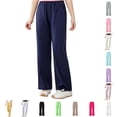 thumbnail image 1 of Girls Sweatpants Straight Leg Baggy Drawsting Sweatpants for Boys Kids Navy Athletic Pants 5-6 Years, 1 of 6