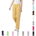 thumbnail image 1 of Girls Sweatpants Straight Leg Baggy Drawsting Sweatpants for Boys Kids Yellow Athletic Pants 9-12 Years, 1 of 8