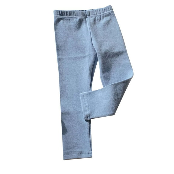 Girls Sweatpants,Stylish High Waist Stretch Leggings for Girls Soft Comfortable Everyday Wear Toddler Play Pants,Girls Pants,Light Blue,6-12 Months