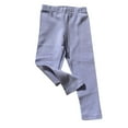 thumbnail image 1 of Girls Sweatpants,Stylish High Waist Stretch Leggings for Girls Soft Comfortable Everyday Wear Toddler Play Pants,Girls Pants,Light Purple,4-5 Years, 1 of 3