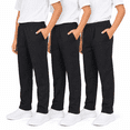 thumbnail image 1 of Girls Sweatpants Teens 3 Pack Straight Leg Jogger Pants with Pockets kids Clothes 12-16, 1 of 7