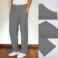 thumbnail image 1 of Boys Sweatpants Girls Athletic Joggers with Pockets Adjustable Drawstring Pants Grey Sweat Pants 5-6 Years Girl Pants, 1 of 9
