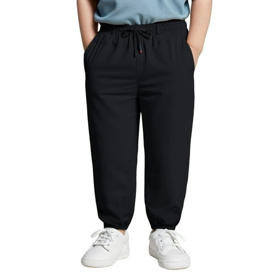 Girls Sweatpants,Weighted Boys Pants Oversized Comfort Fit Childrens Trousers for Play,Girls Pants,Black,10-11 Years