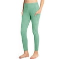 thumbnail image 1 of Girls Sweatpants,Yoga Leggings Elastic Waist Pockets Stretchy Workout Dance Casual Pants,Girls Pants,Z03 Green,3-4 Years, 1 of 4