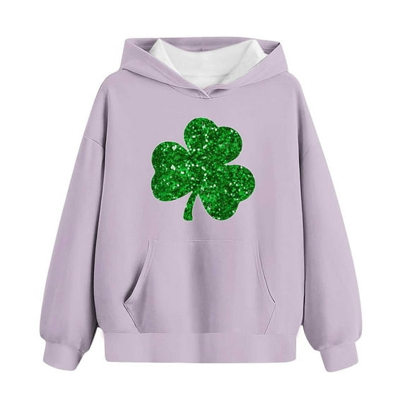 Girls Sweatshirt Crewneck Oversized Pullover Cotton Clothes Printed Long Sleeves Tops Casual Fleece Sweater with Pocket Fall Winter Warm Sweatshirts Kids Hoodies
