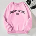thumbnail image 1 of Girls Sweatshirt Sweatshirts No Hood Cute Sweatshirts Long Sleeve Graphic Top Casual Fall Pullover Long Sleeve Top Lounge Sweatshirts for Women Loose Fit, 1 of 7