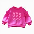 thumbnail image 1 of Girls Sweatshirt Fleece Hooded Pullover for 2T 3T 4T 5T 6T 7T 8T Boys Long Sleeve Tops Fall Winter Clothes Hot Pink,9-10 Years, 1 of 7