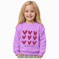 thumbnail image 1 of Girls Sweatshirt Fleece Hooded Pullover for 2T 3T 4T 5T 6T 7T 8T Boys Long Sleeve Tops Fall Winter Clothes Purple,11-12 Years, 1 of 7