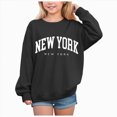 thumbnail image 1 of Girls Sweatshirt Graphic Sweatshirts for Teen Girls Crewneck Oversized Long Sleeve Pullover Tops Kaprioy Girls Sweatshirt, 1 of 4