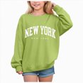 thumbnail image 1 of Girls Sweatshirt Graphic Sweatshirts for Teen Girls Crewneck Oversized Sweatshirt Kids Fashion Long Sleeve Pullover Tops Kaprioy Girls Sweatshirt, 1 of 4